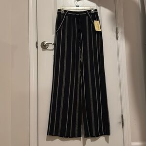 Flowy Striped Pants - NEW WITH TAGS
